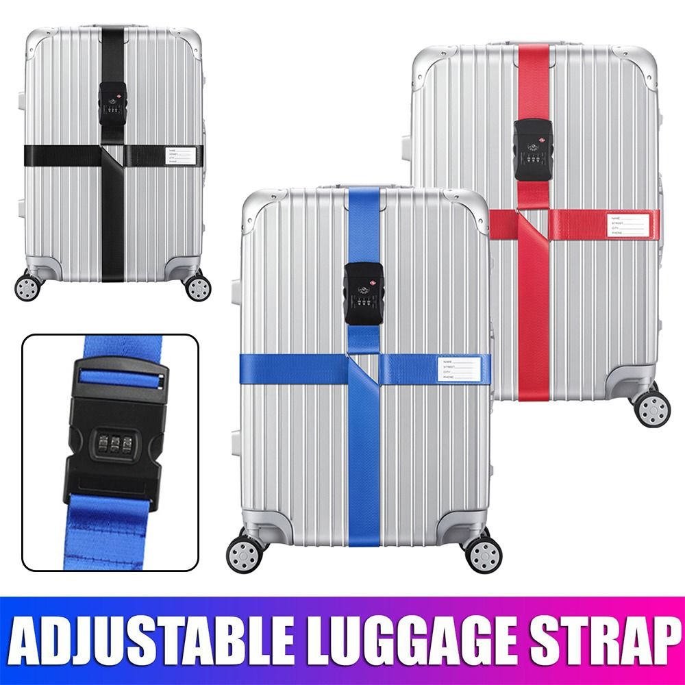 Travel Lock Tsa Approved - 調節可能なトラベルストラップ,荷物用,クロスストラップ,ベルト,衣類アクセサリー