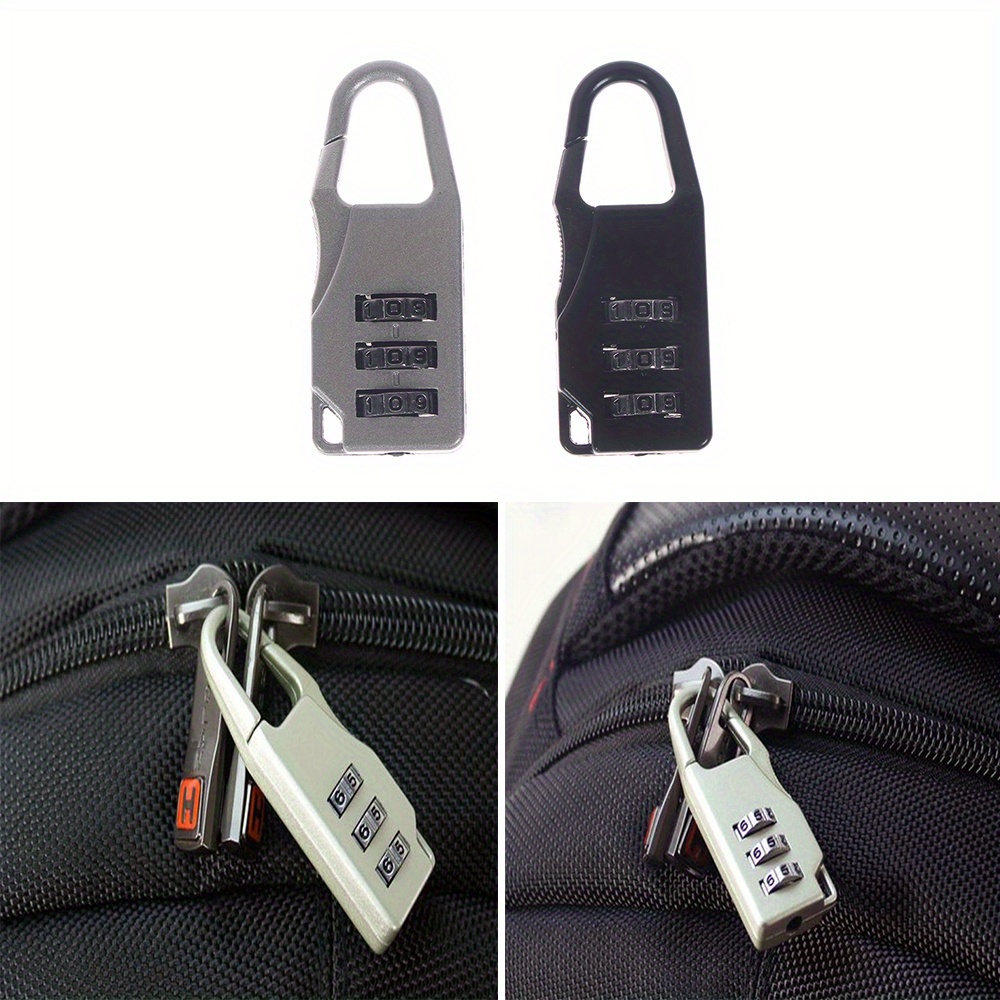 Travel Lock Tsa Approved - 5 ピース/ロットミニトラベル南京錠アルミニウム合金荷物ロックセット、スーツケースやバッグ用の 3 桁リセット可能な組み合わせコード付き