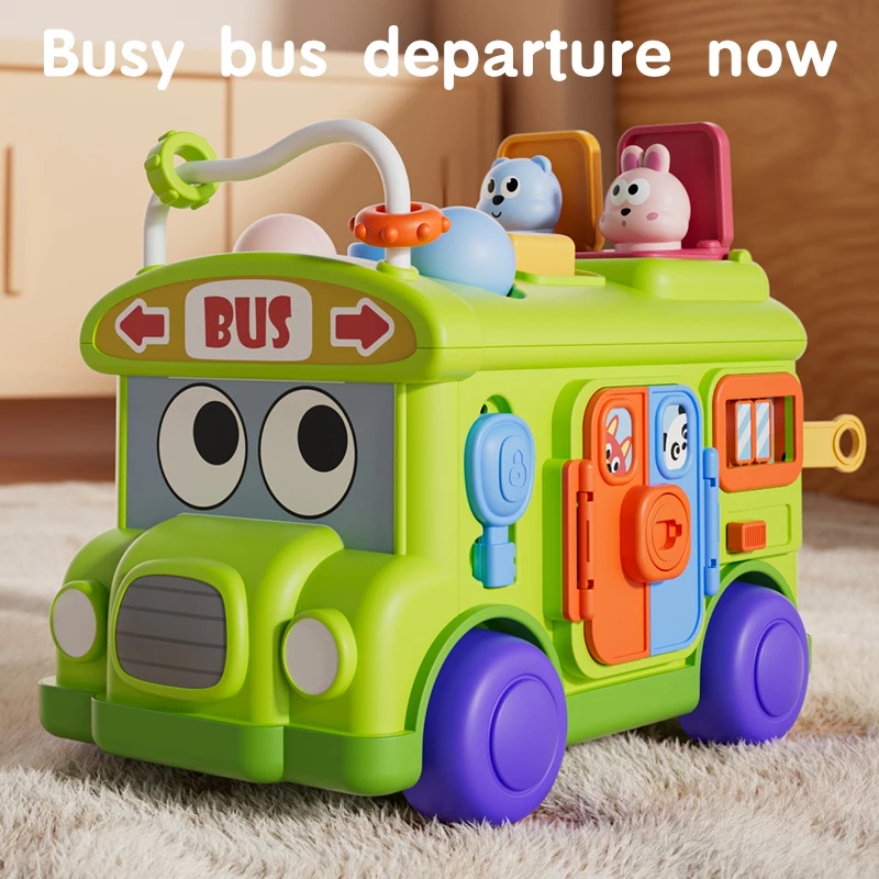 Travel Accessories With Baby - モンテッソーリ教育ベビービジーバスおもちゃ幼児アクティビティ微細運動能力学習旅行用おもちゃ子供向け
