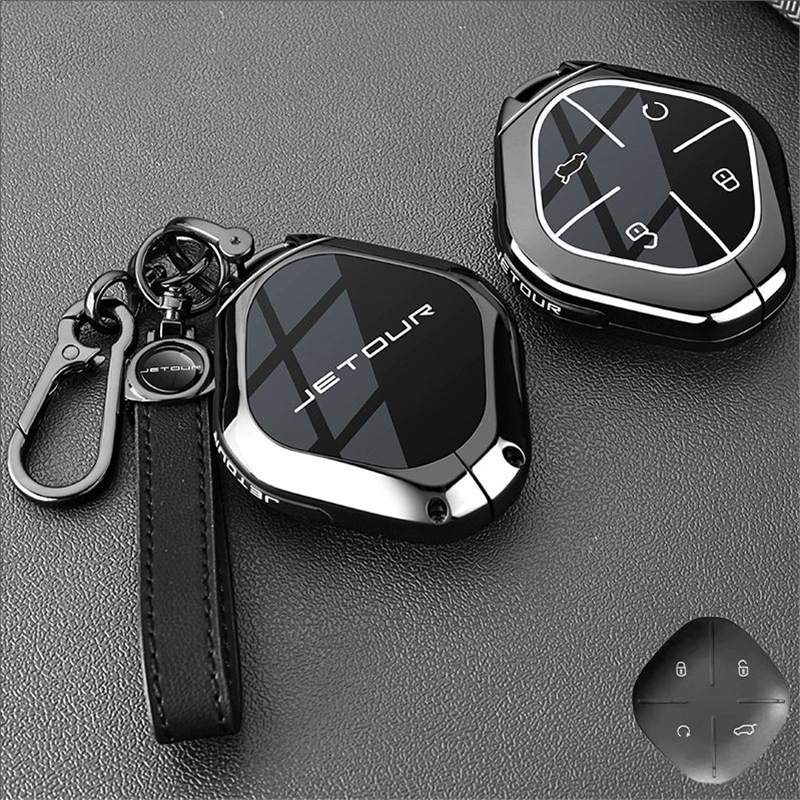 Travel Accessories Kmart - 車アクセサリー亜鉛合金TPUキーケースカバーホルダー（チェリー捷途旅行途（トゥル）ダッシングX-1 Pluskey X70 X90 X95スマートキー用）