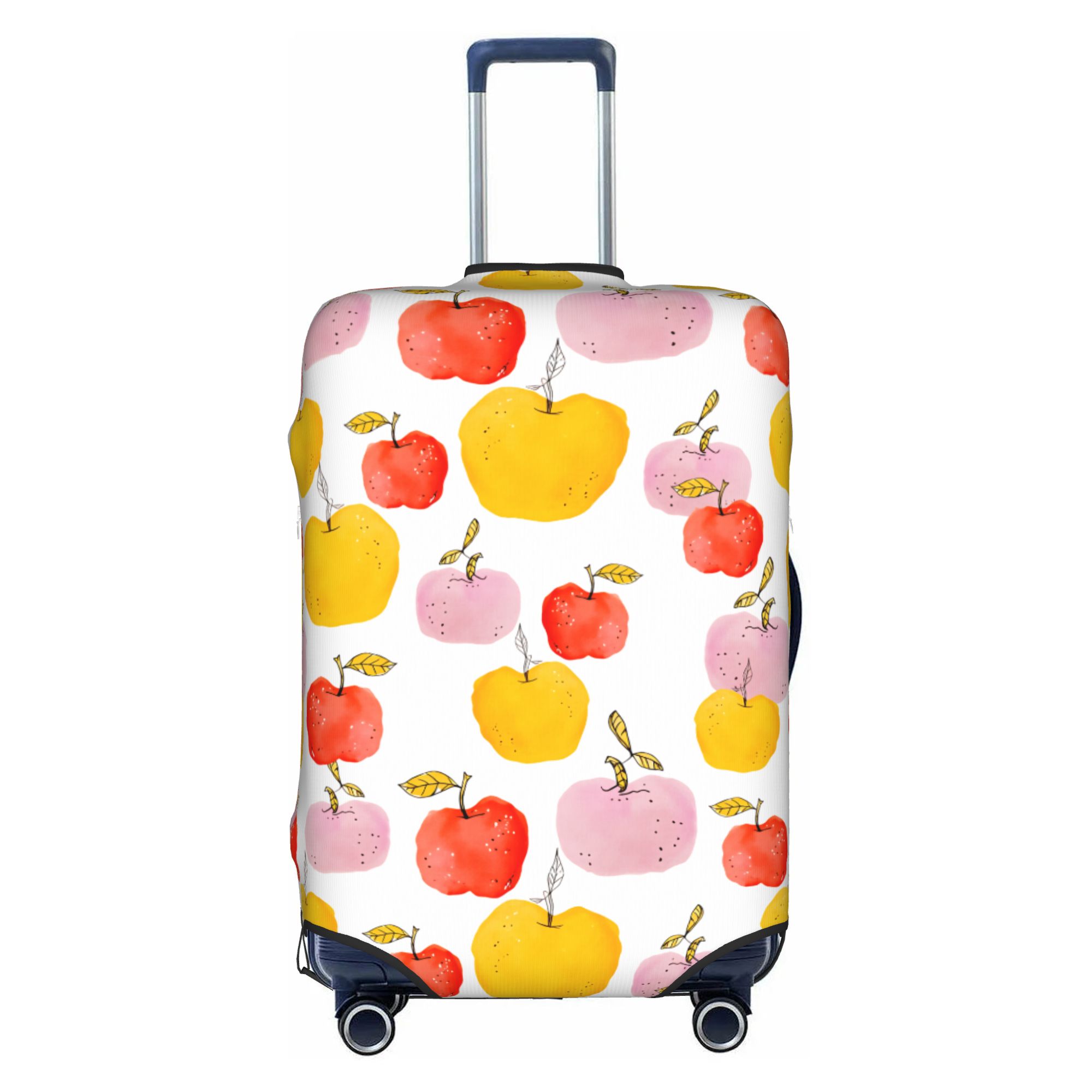 Travel Accessories Apple - 水彩アップルフルーツ荷物カバーファッションシームレスパターンスーツケースプロテクターカバー18-32インチに適しています