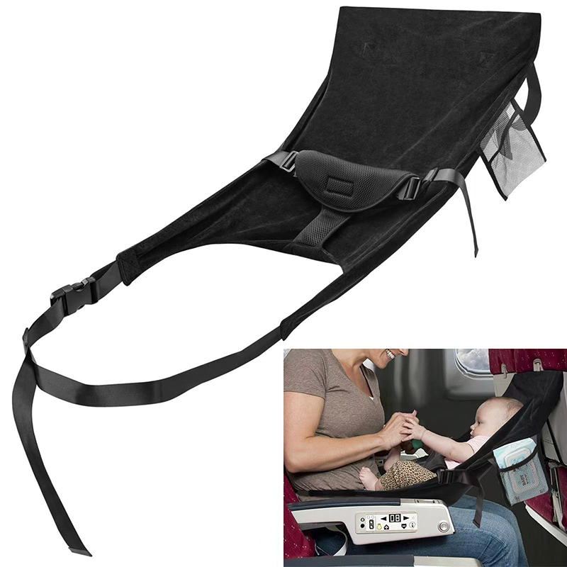Travel Accessories On Plane - 子供用飛行機シートエクステンダー 折りたたみ式フライングベッド ポータブル快適幼児用トラベルベッド 車内睡眠用ベビーベッド 車内アクセサリー