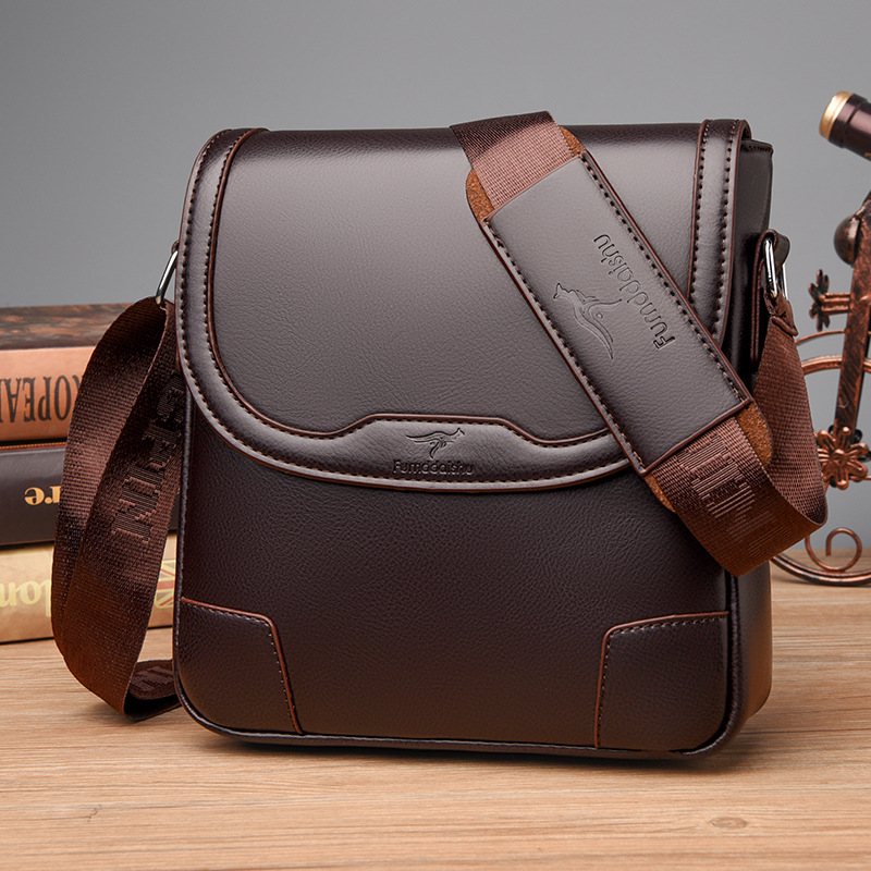 Travel Accessories Luxury - 高級ブランドのメンズレザーショルダーバッグ防水ビジネスハンドバッグトラベルトートクロスボディクロスボディメッセンジャーバッグパック男性のための