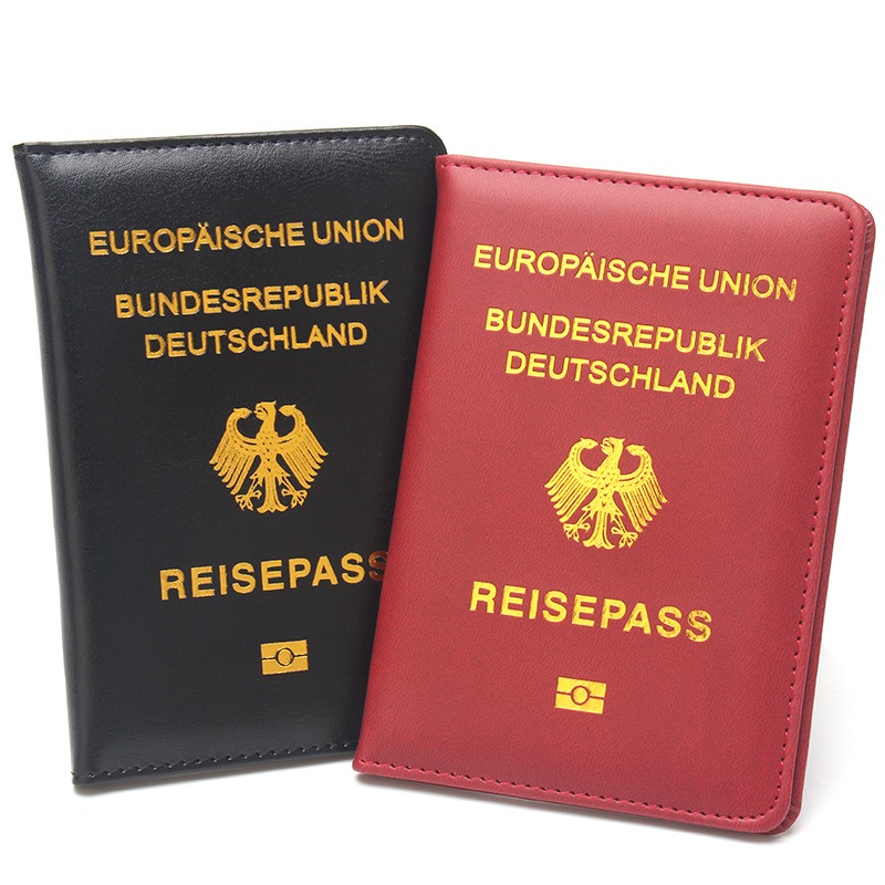 Travel Accessories Pink - ドイツパスポートカバー女性ピンクドイツパスポートホルダーケースパスポート旅行財布 Reisepass ドイツプロテクター
