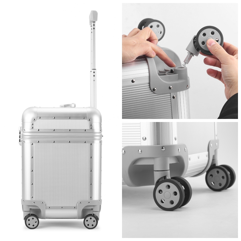 全アルミニウムマグネシウム合金製トップオープン式スーツケース - Travel Lock Tsa Approved のレビューと価格