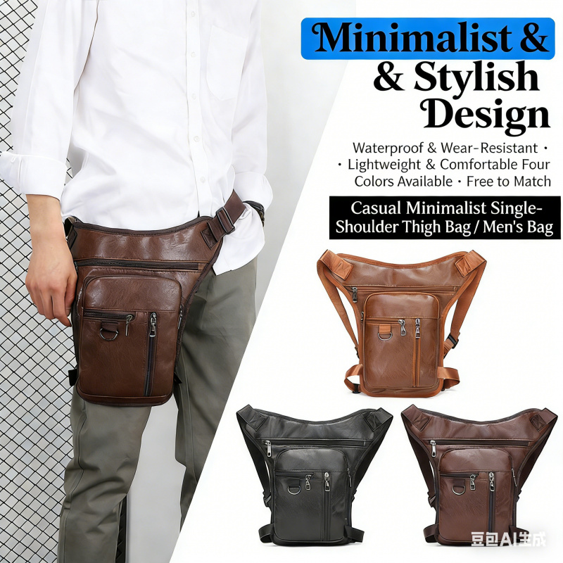 PUレザー ドロップレッグバッグ 太もも ヒップ バムベルト - Travel Accessories Hip Belt のレビューと価格