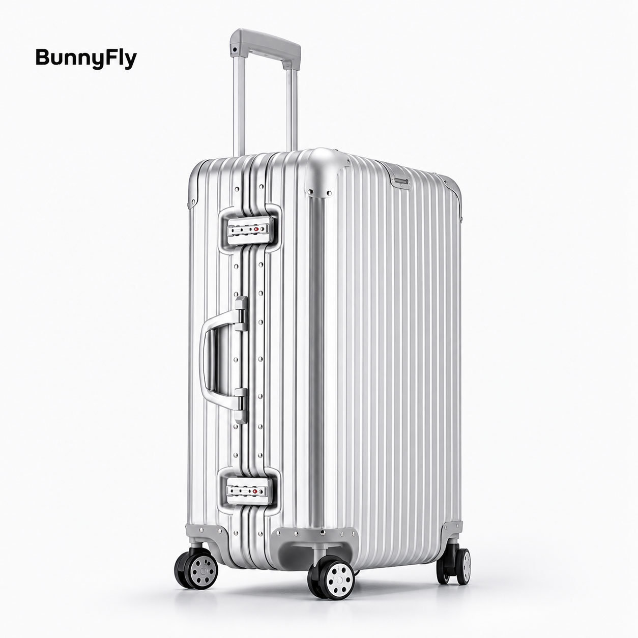 24インチ全アルミニウムマグネシウム合金製伸縮式スーツケース - Travel Lock Tsa Approved のレビューと価格