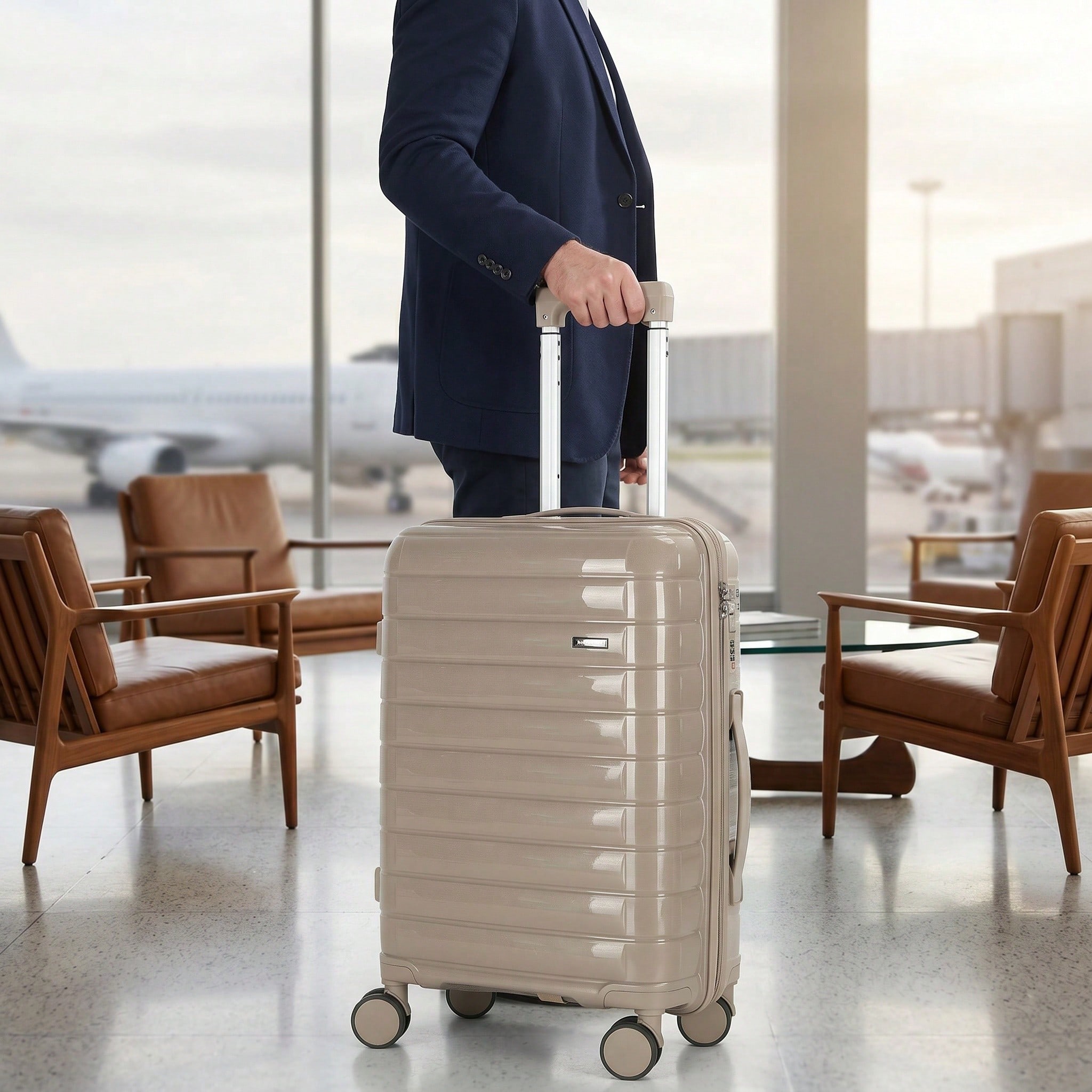 20インチ軽量キャリーオンスーツケース、PCとABS製、4つ - Travel Lock Tsa Approved のレビューと価格