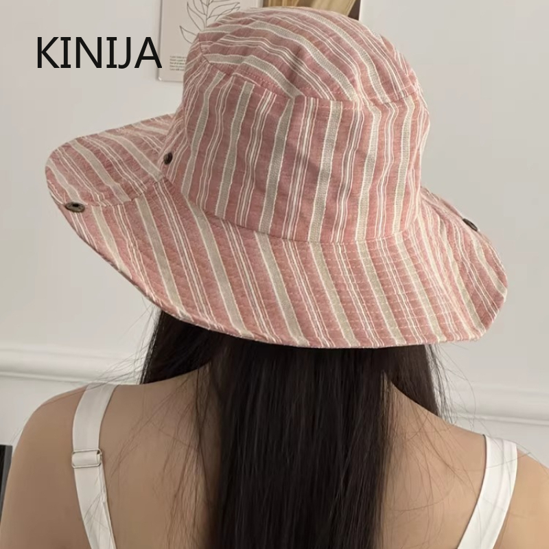 韓国版シンプルトラベルストライプバケットハット女性用夏用日よ - Travel Accessories Kmart のレビューと価格