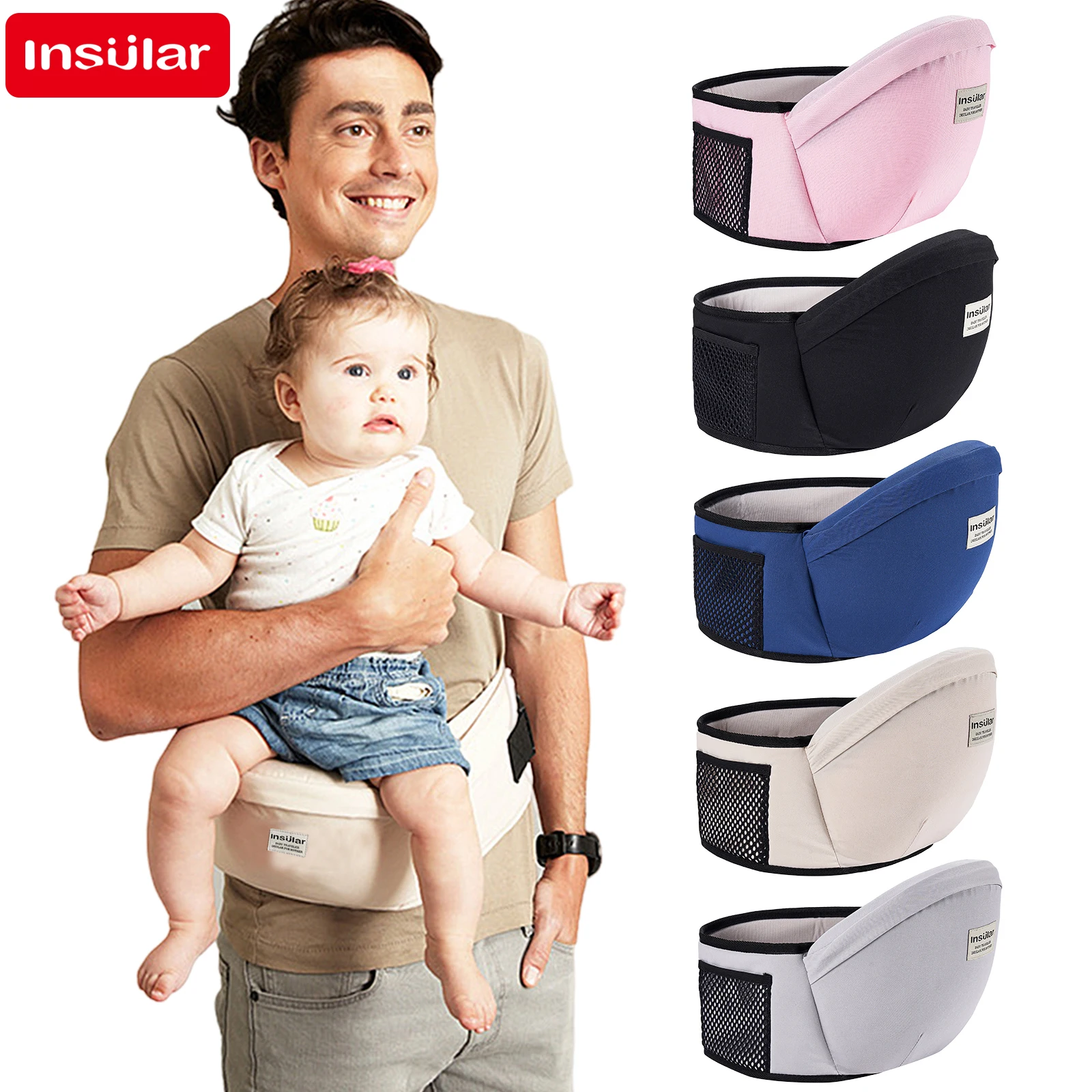 新生児用ハイスツールヒップシートキャリア、厚手のスリング、ウ - Travel Accessories Hip Belt のレビューと価格