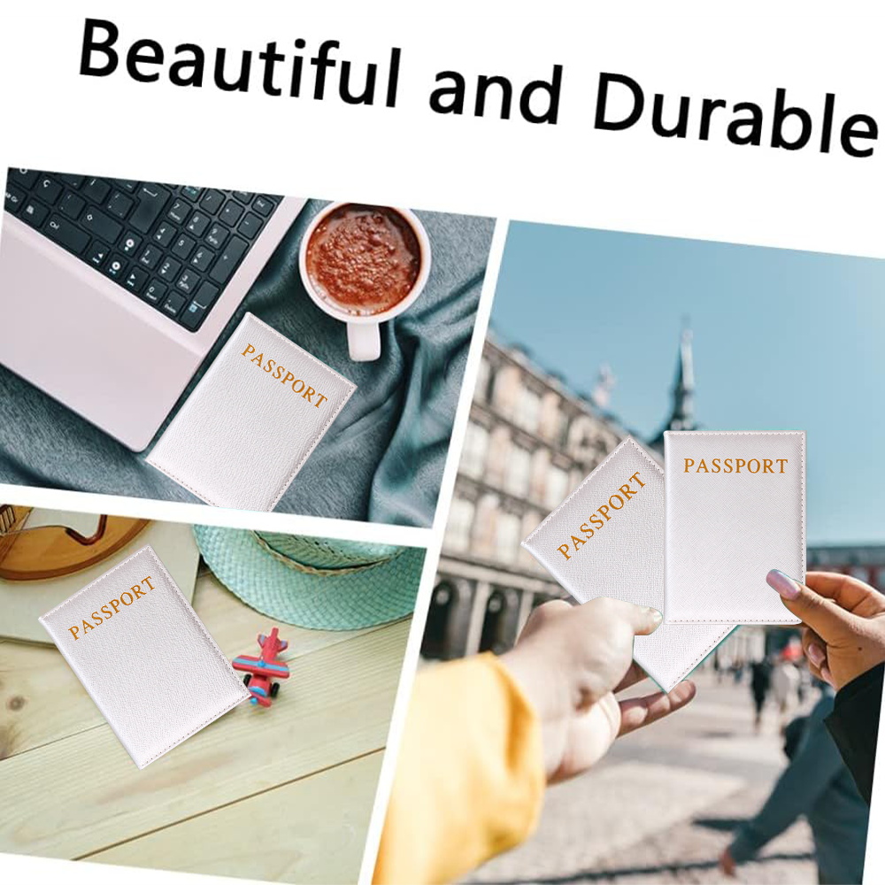 PUレザーパスポートカバー,カードケースカバー,ピンクのレタ - Travel Accessories Pink のレビューと価格