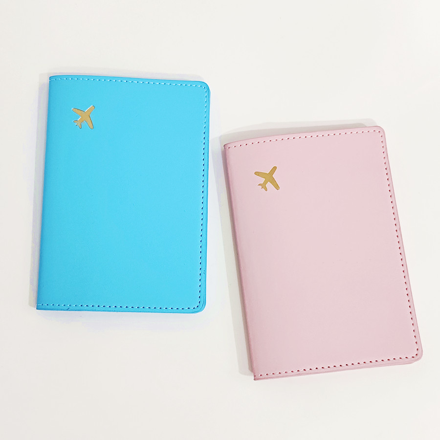 2 個セット恋人や姉妹 PU レザー飛行機パスポートカバーケ - Travel Accessories On Plane のレビューと価格