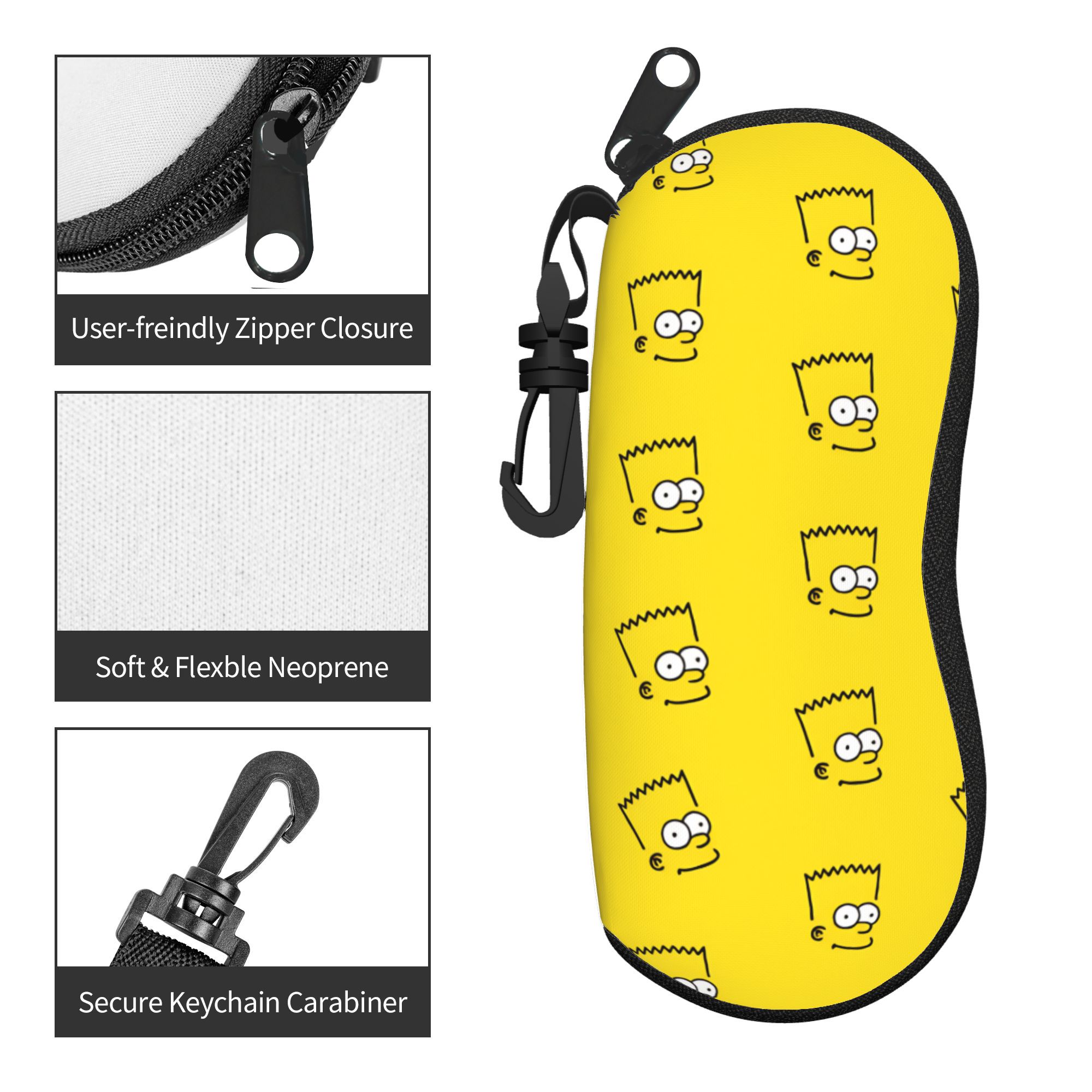 S-シンプソンズ映画メガネケースカバー旅行用サングラスポーチ - Travel Accessories Pouch For Men のレビューと価格