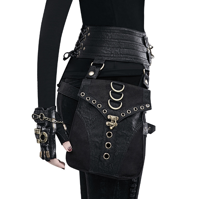 スチームパンク手作りユーティリティヒップベルトバッグ女性用フ - Travel Accessories Hip Belt のレビューと価格