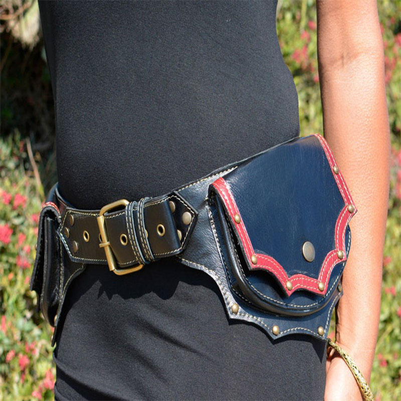 女性のための手作りの革のユーティリティベルト,ヒップベルト, - Travel Accessories Hip Belt のレビューと価格