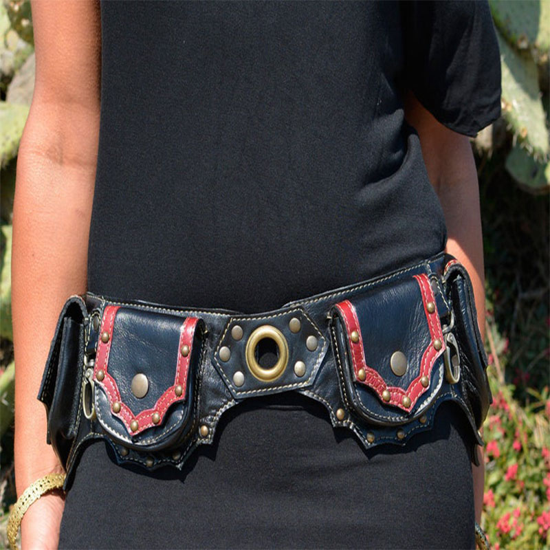 女性のための手作りの革のユーティリティベルト,ヒップベルト, - Travel Accessories Hip Belt のレビューと価格