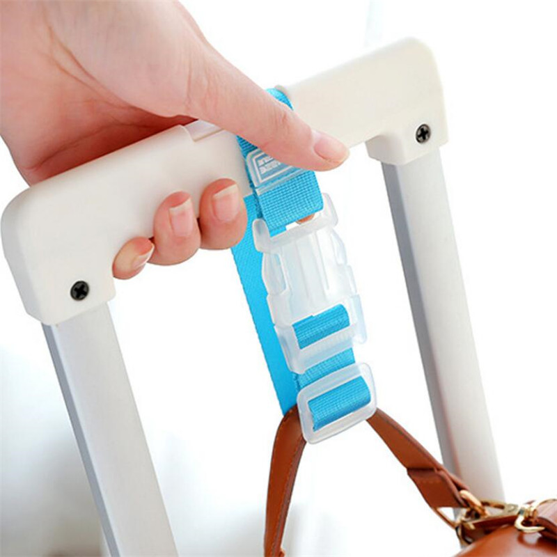 2pc カラフルな調節可能な荷物ナイロンストラップ荷物ベルト - Travel Accessories On Plane のレビューと価格