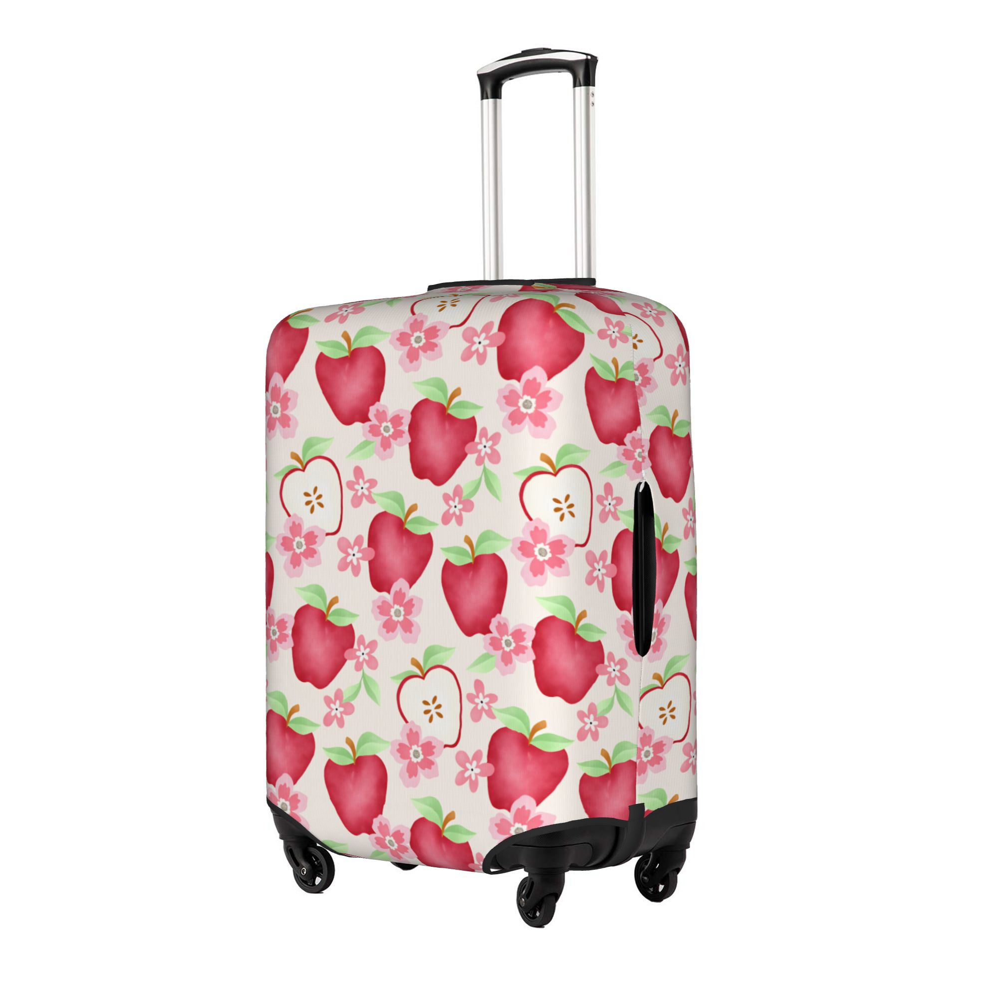 水彩ピンクのリンゴの花荷物カバープロテクターファッションシー - Travel Accessories Apple のレビューと価格