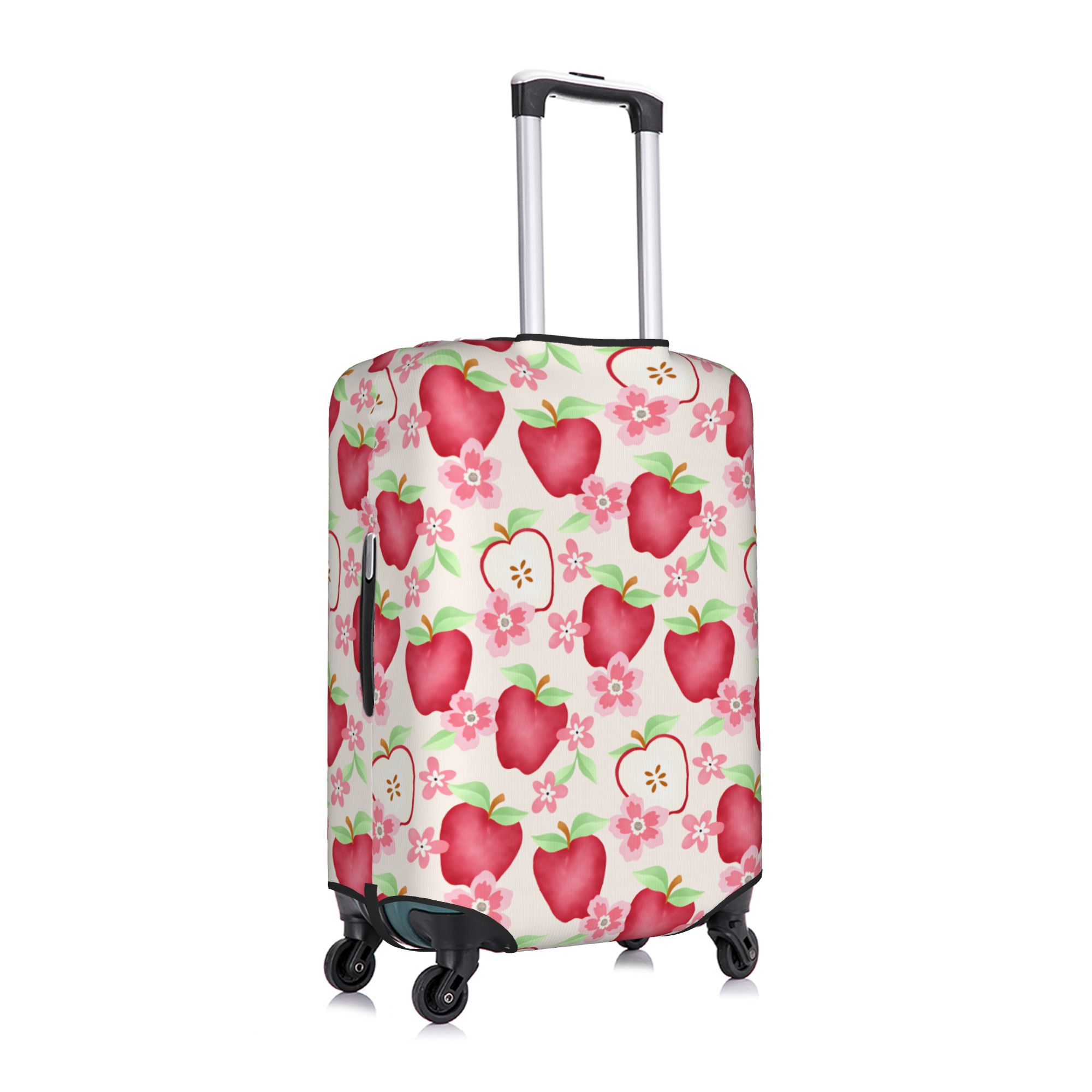 水彩ピンクのリンゴの花荷物カバープロテクターファッションシー - Travel Accessories Apple のレビューと価格