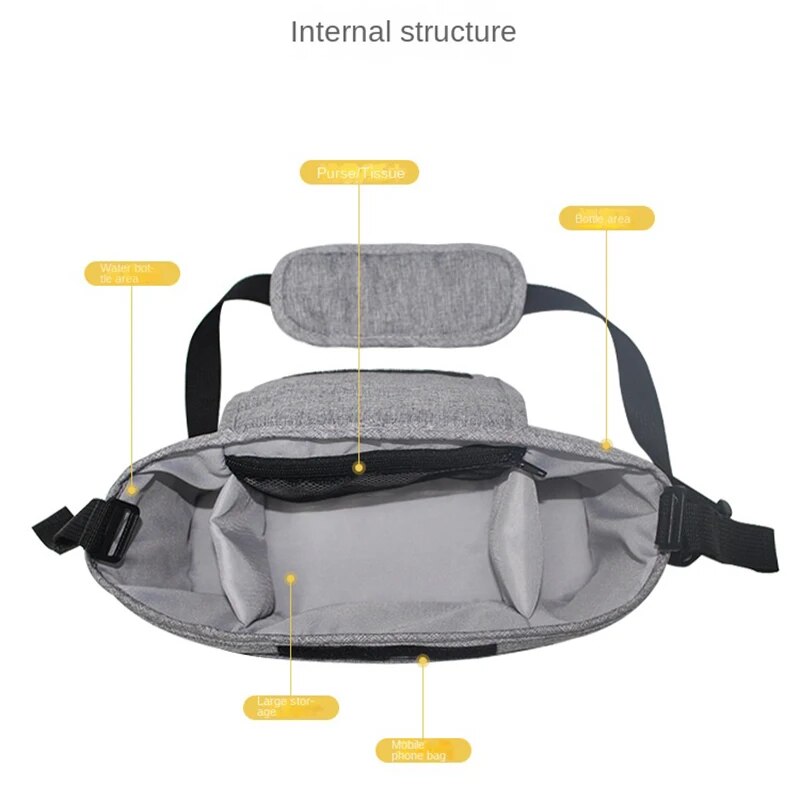 ベビーカー用大容量バッグ,ママ用おむつバッグ,ハンドル付き収 - Travel Accessories With Baby のレビューと価格