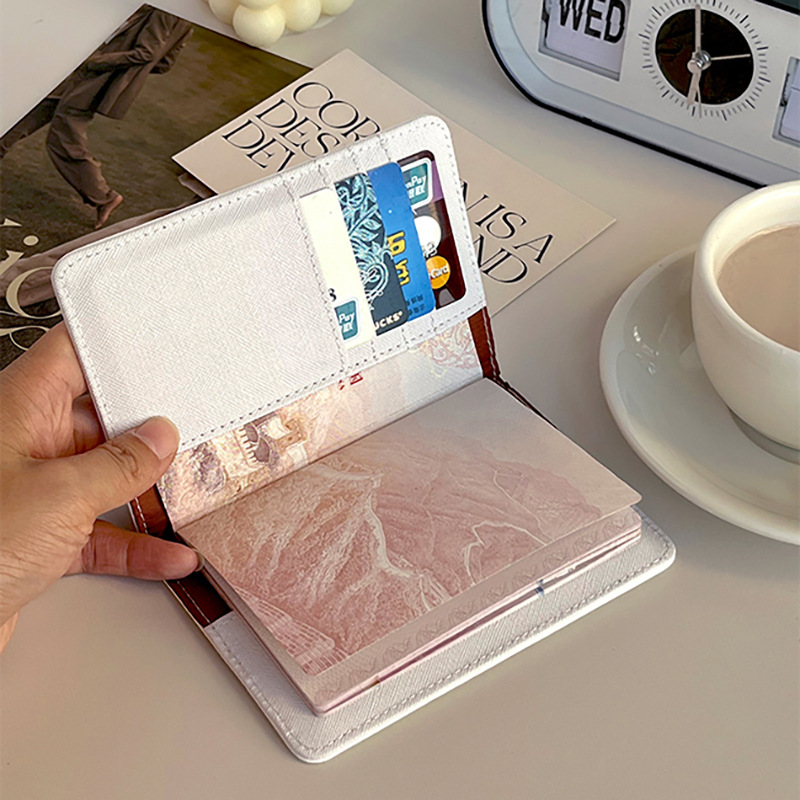 かわいいパンダパスポートカバー少女漫画ピンククマ銀行クレジッ - Travel Accessories Pink のレビューと価格