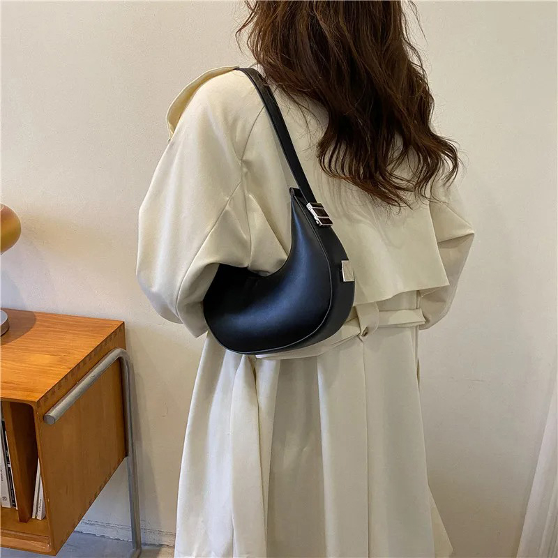 女性用脇の下バッグ 高級PUレザーショルダーバッグ 小さなク - Travel Accessories Luxury のレビューと価格
