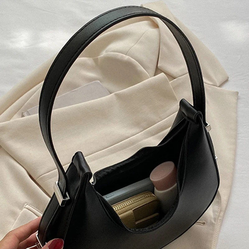 女性用脇の下バッグ 高級PUレザーショルダーバッグ 小さなク - Travel Accessories Luxury のレビューと価格