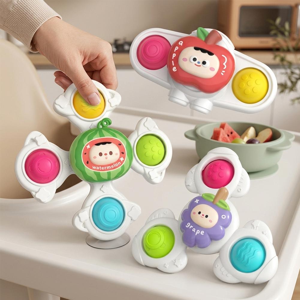 3個セット ベビー吸盤スピナートイ 食卓 浴室 窓 旅行用  - Travel Accessories With Baby のレビューと価格