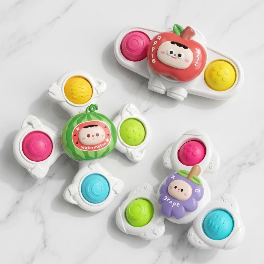 3個セット ベビー吸盤スピナートイ 食卓 浴室 窓 旅行用  - Travel Accessories With Baby のレビューと価格