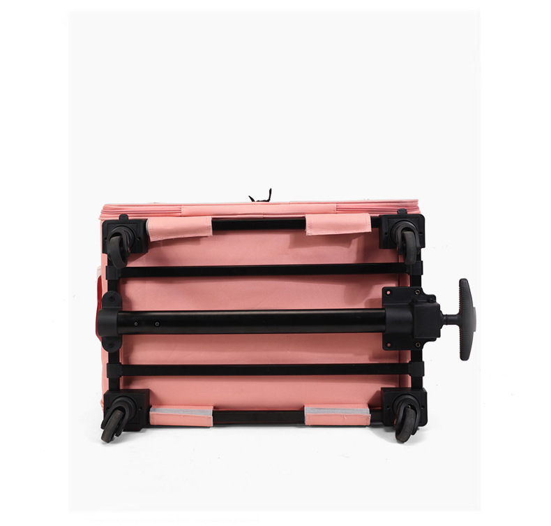 多機能ペット用トラベルトロリーケース ポータブル猫/犬用キャ - Travel Accessories Pink のレビューと価格