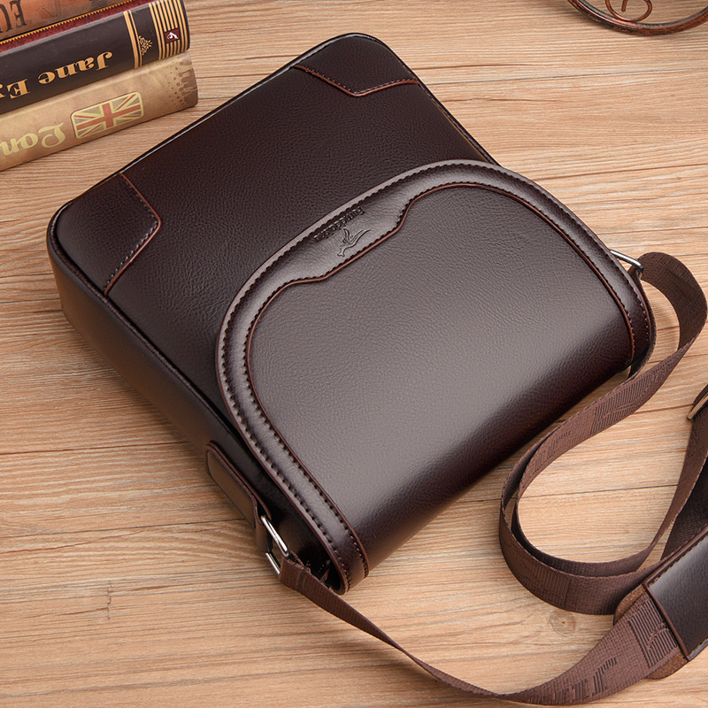 高級ブランドのメンズレザーショルダーバッグ防水ビジネスハンド - Travel Accessories Luxury のレビューと価格