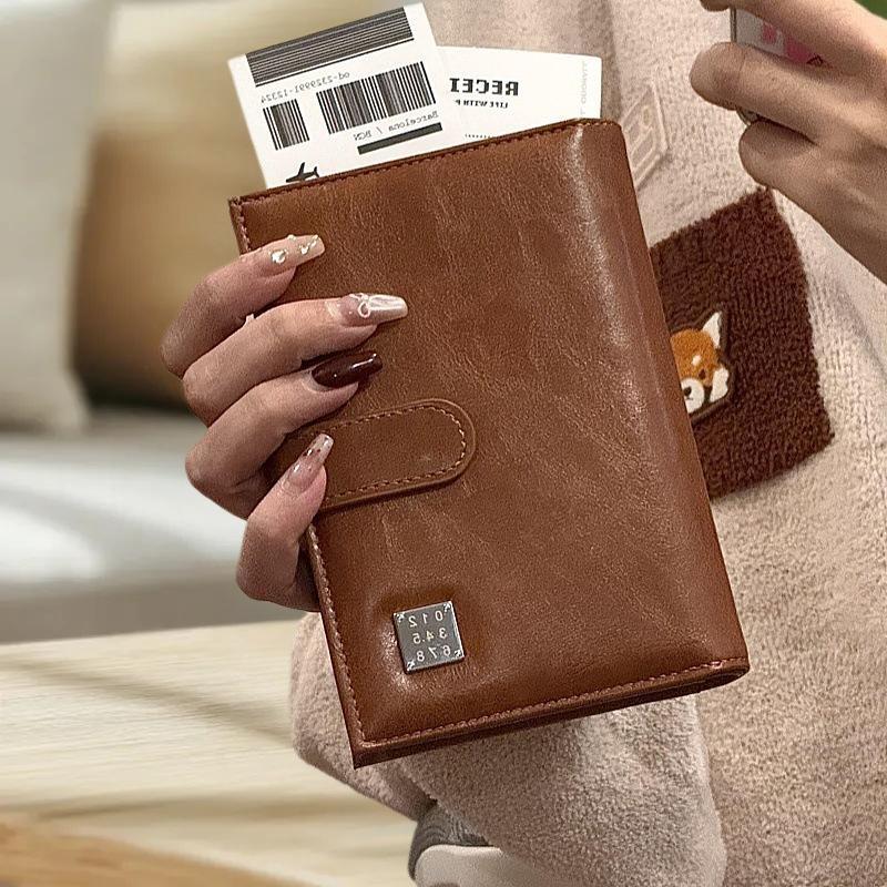 旅行パスポート財布女性男性カードホルダー RFID ブロッキ - Travel Accessories On Plane のレビューと価格