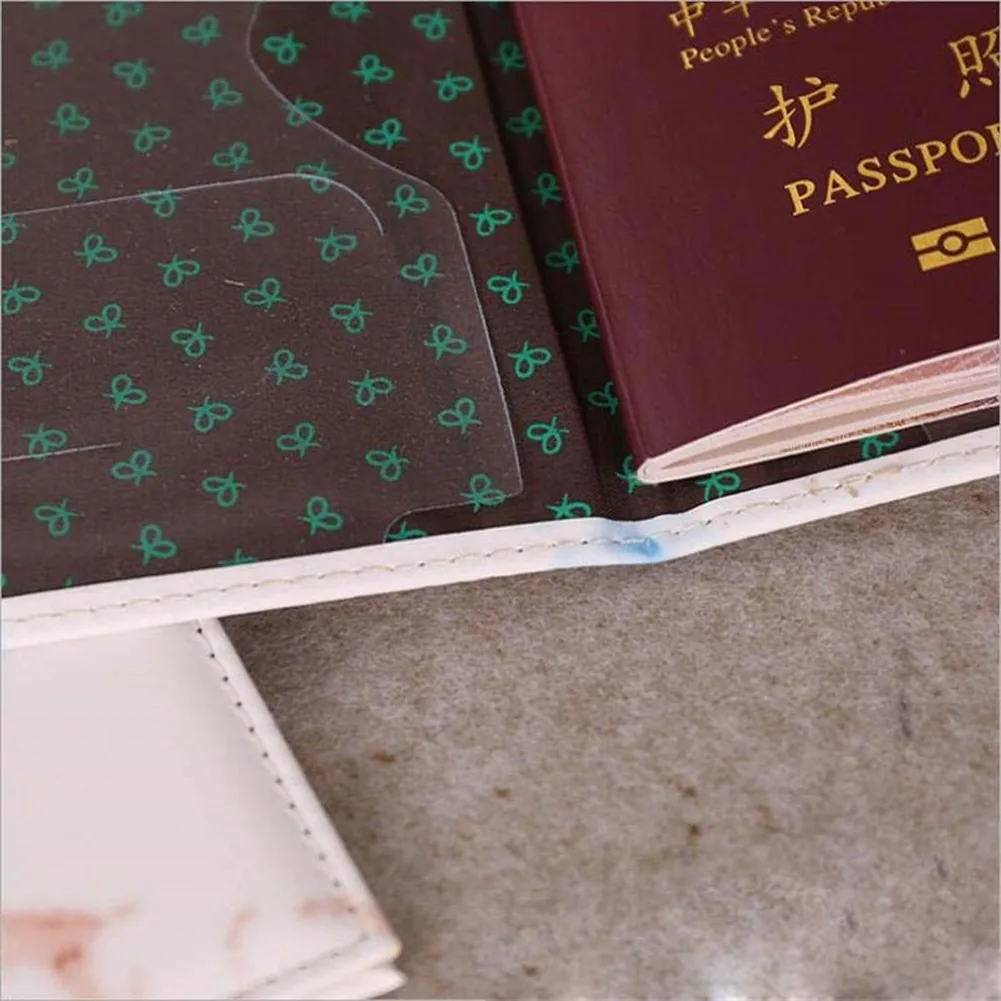 女性男性パスポートカバー Pu レザー大理石スタイル旅行 I - Travel Accessories Pouch For Men のレビューと価格